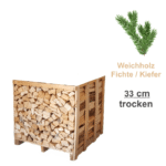 1,25 Ster ofenfertiges Fichtenbrennholz günstig online kaufen