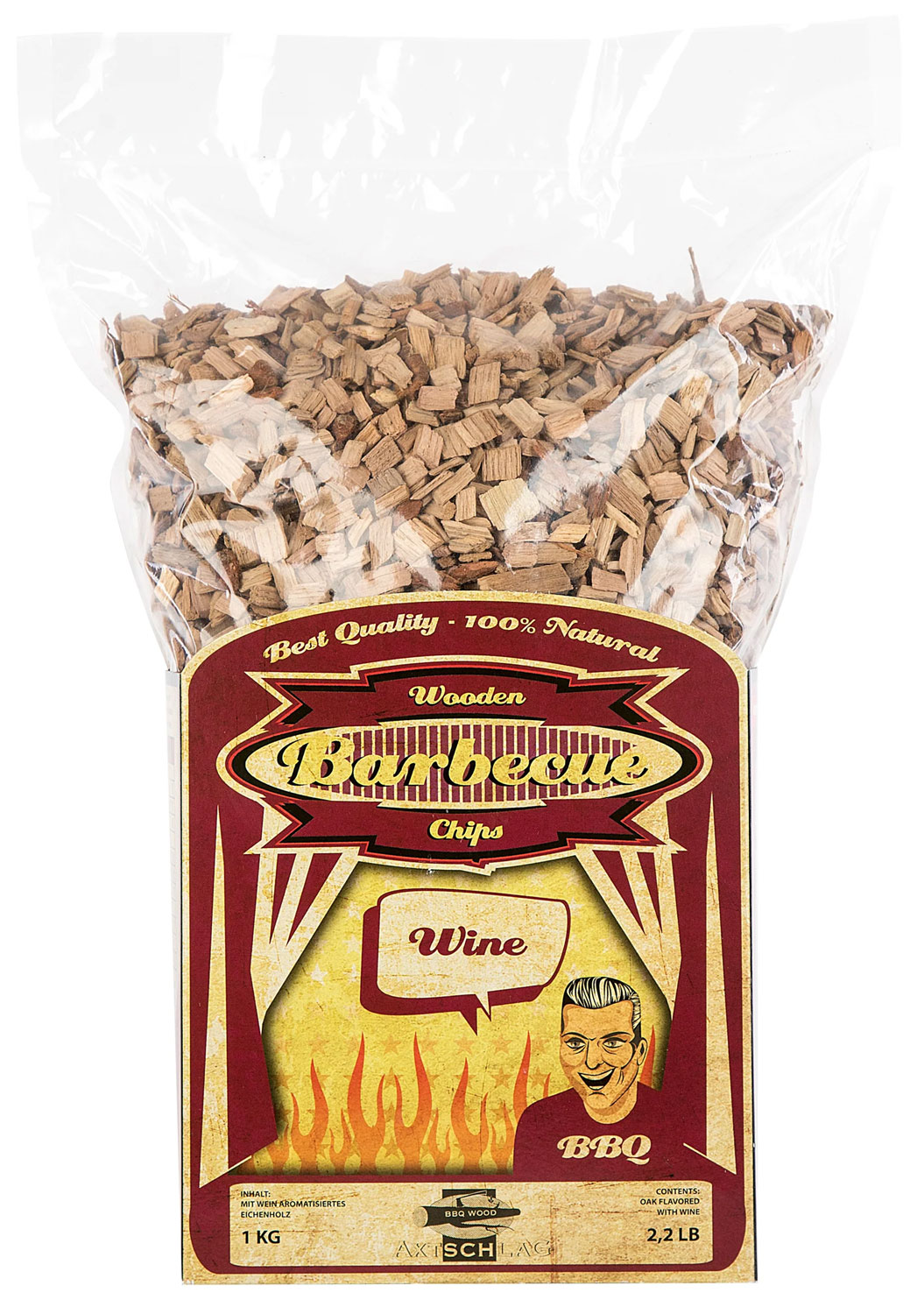 Axtschlage-Raeucherchips-Wein-Eiche-Wood-Chips-Wine-Oak.jpg Axtschlag Räucherchips Wein Eiche / Wood Chips Wine Oak - 1 kg – Bild 1