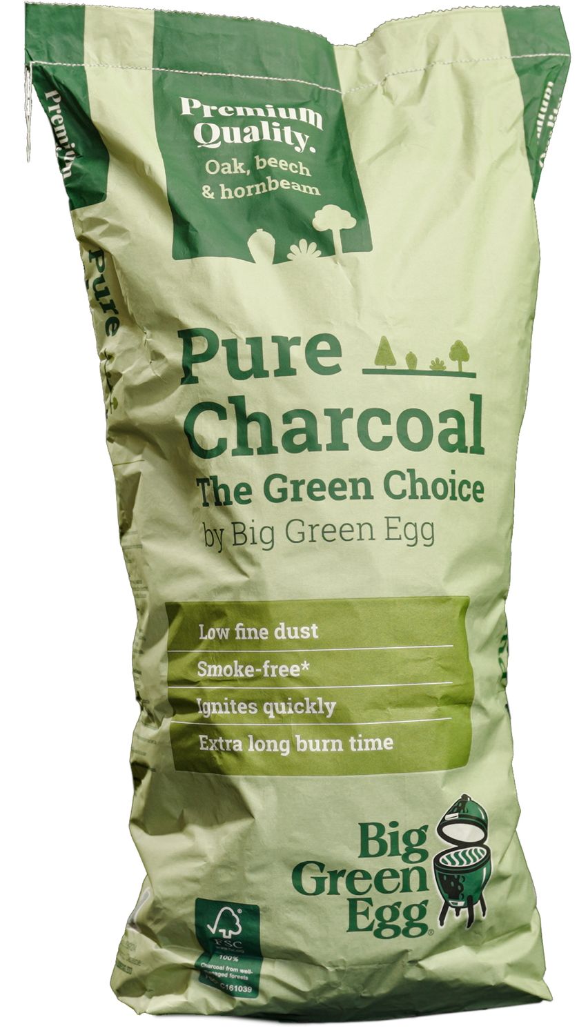 Big-Green-Egg-Pure-Charcoal-Holzkohle-9-kg.jpg Big Green Egg Holzkohle - Pure Charcoal - The Green Choice 9 kg – Bild 1
