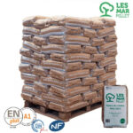 Palette mit 77 Säcken Lesmar Pellet ENPLUS Pin 100 % zertifiziert 15 kg