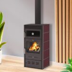 MODERNA Oven Luxe 7,78 kW Holzofen mit Backofen Rot